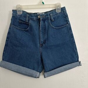 Women’s vintage star Cody denim jean shorts made in USA small adjustable hem Euc